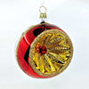 Acquista in Italia Confezione di 6 sfere Reflectors esclusive rosso e oro in vetro 8 cm di Nostalgie Christbaumschmuck