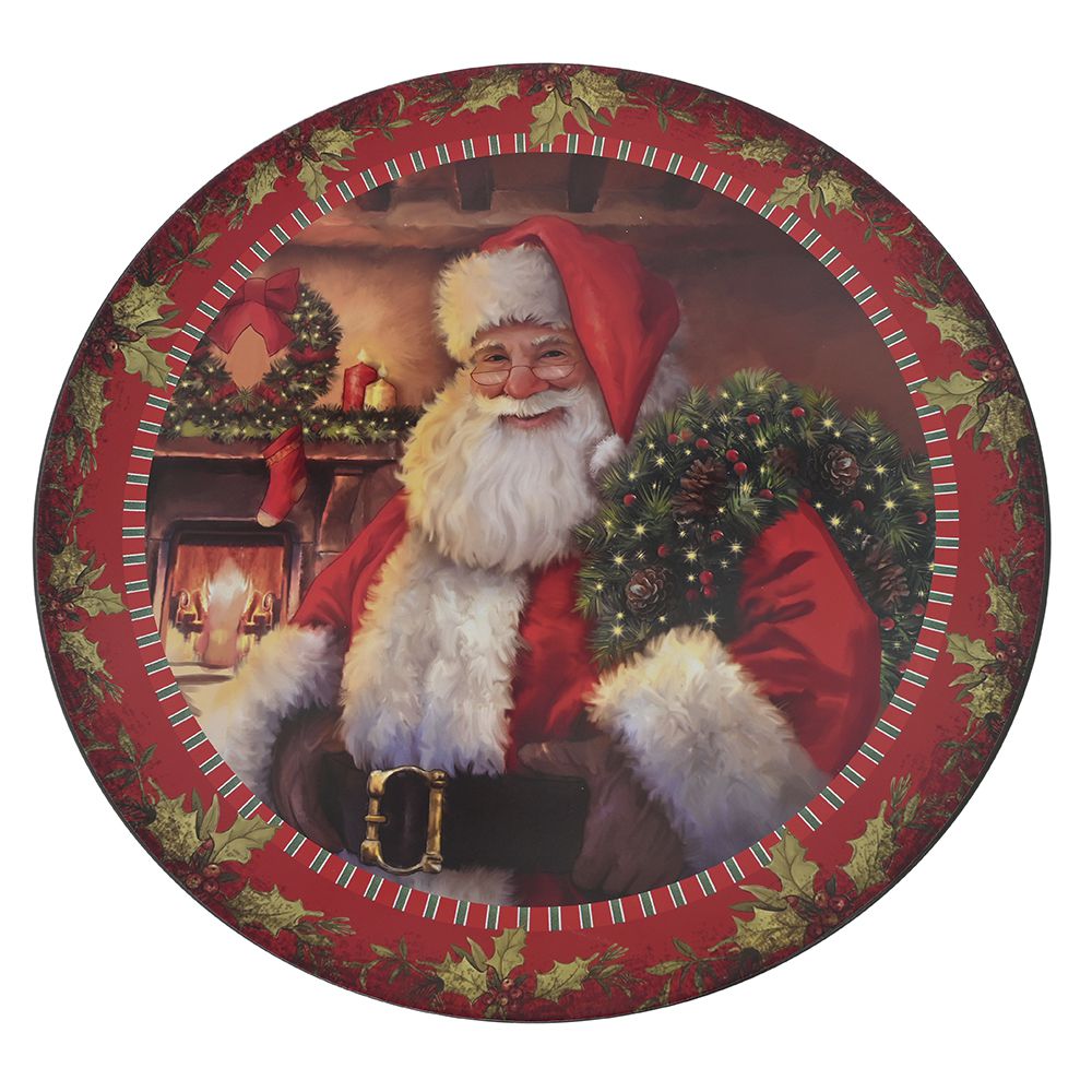 Decorazione di Natale in vendita Piatto di plastica Santa Claus