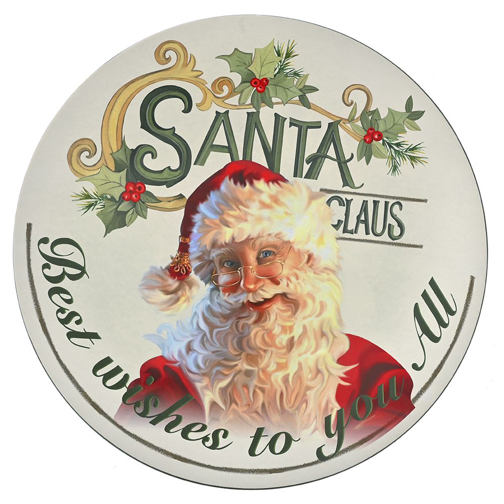 Decorazione di Natale in vendita Piatto di plastica Santa Claus