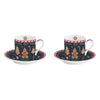 Set 2 tazzine caffe con piattini Gingerbread Easy Life