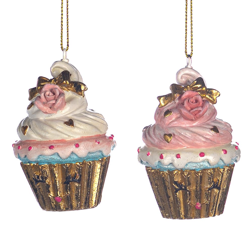 Set di 2 ornamenti Cupcake Candyland Goodwill MC 38255