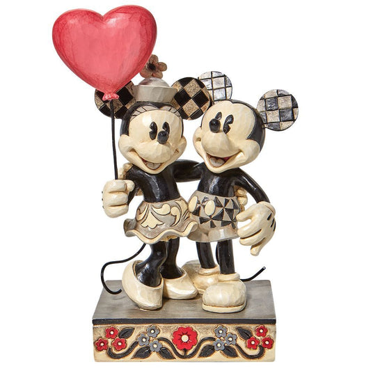 Acquista Topolino e Minnie con cuore 6010106 Firmato da Jim Shore esclusiva per Italia