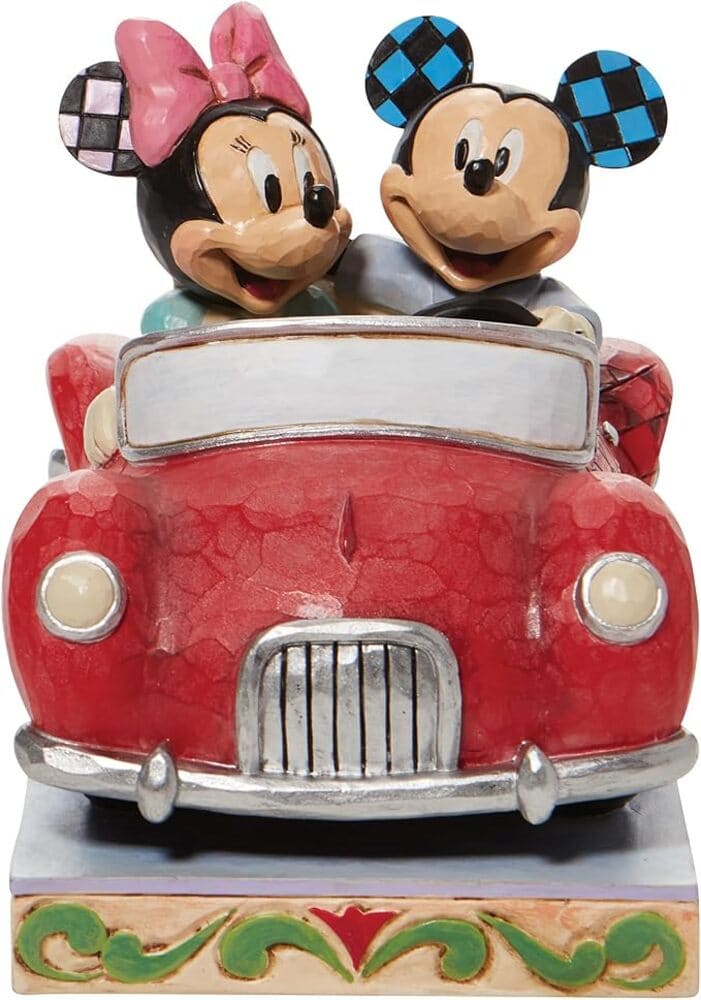 Acquista Topolino e Minnie in macchina 6010110 Firmato da Jim Shore esclusiva per Italia