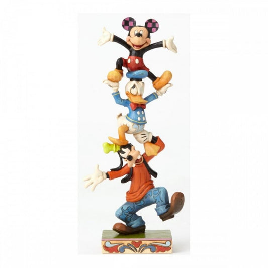 Acquista Totem Topolino, Paperino e Pippo 4055412 Firmato da Jim Shore esclusiva per Italia