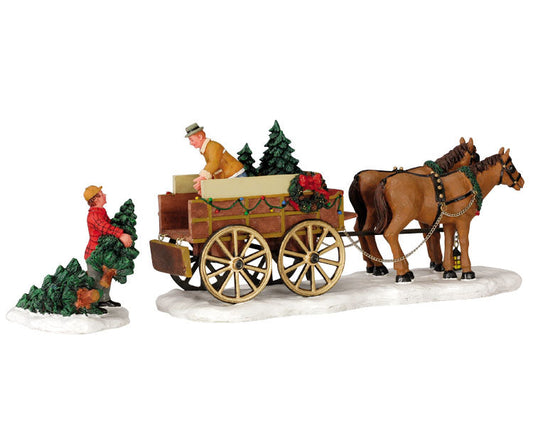 Acquista in Italia Lemax 2024 43451 Christmas Tree Wagon, set di 2